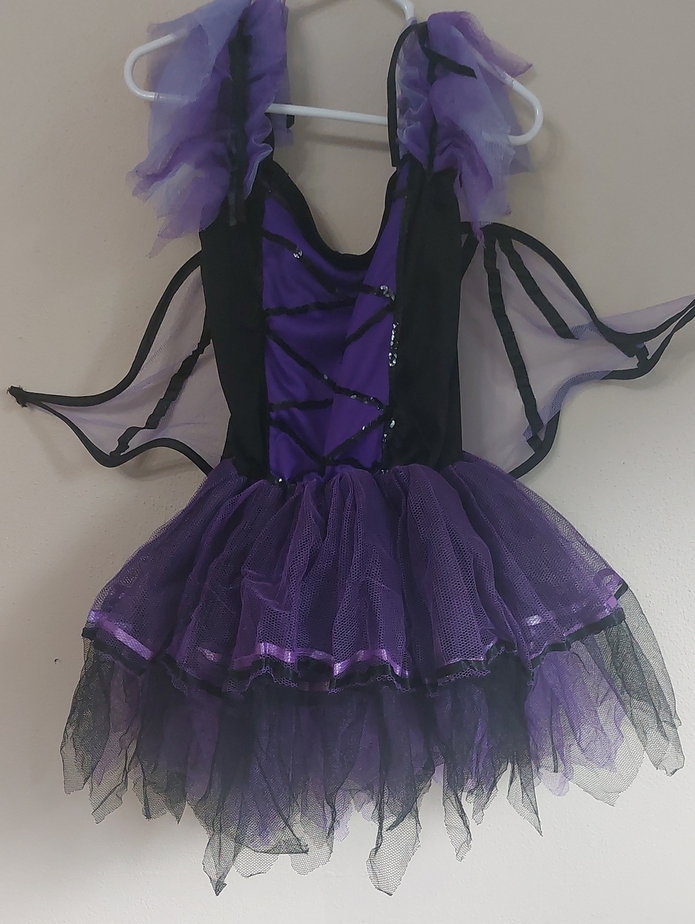 Fun World Girls Purple & Black Halloween Costume Size Small